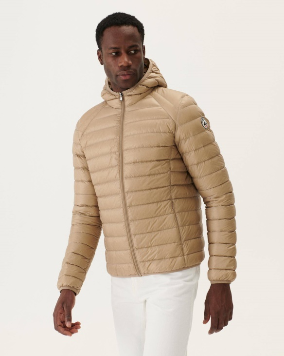 Jott Leichte Daunenjacke Mit Kapuze Beige Nico