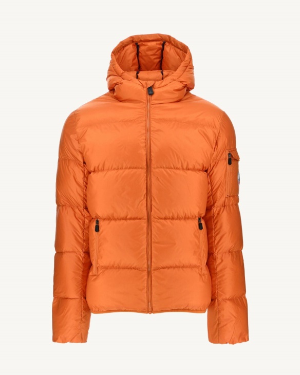 Orange Extrem Kalte Daunenjacke Mit Kapuze Java Jott