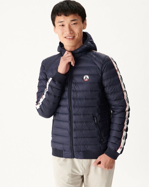 Jott Marine Daunenjacke Mit Kapuze Colin