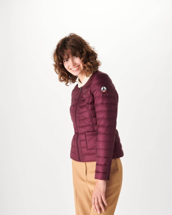 Leichte Daunenjacke Aubergine Douda Jott