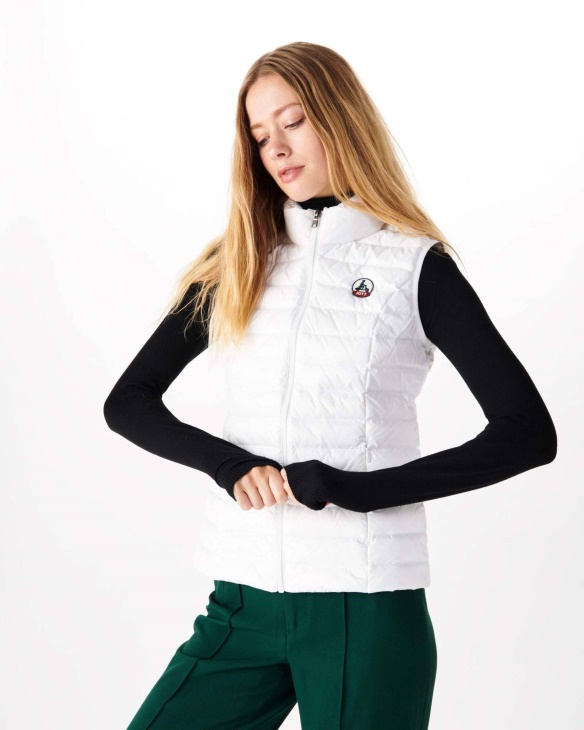 Leichte ärmellose Daunenjacke Blanc Seda Jott