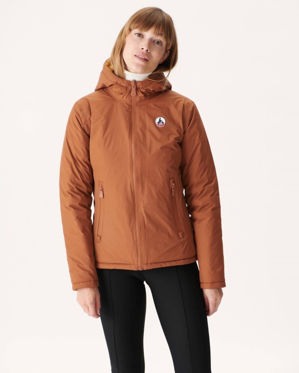 Daunen-Wendejacke Caramel/moutarde Vienna Jott