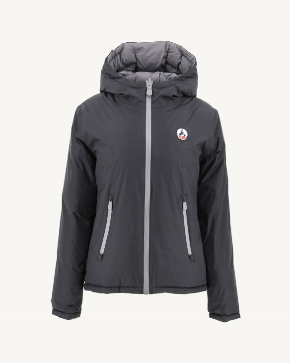 Extrem Kalt Wendbare Daunenjacke Noir/anthrazit Victoria Jott