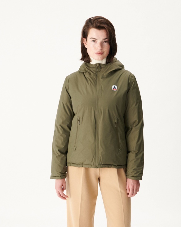 Extrem Kalt Wendbare Daunenjacke Army/sauge Victoria Jott