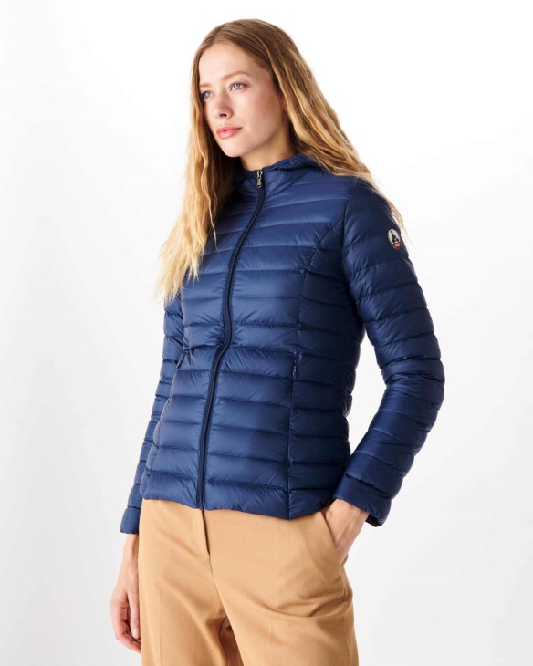 Jott Leichte Daunenjacke Mit Kapuze Blue Abysse Cloe