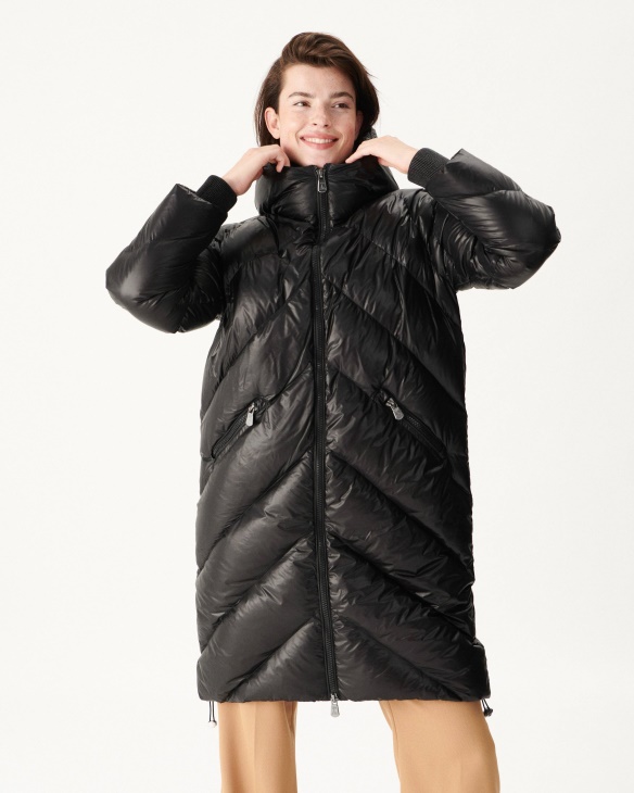 Extrem Kalte Daunenjacke Mit Kapuze Noir Comet Jott
