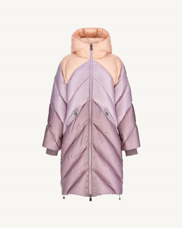 Jott Extreme Cold Hooded Long Daunenjacke Combo Violet Comet