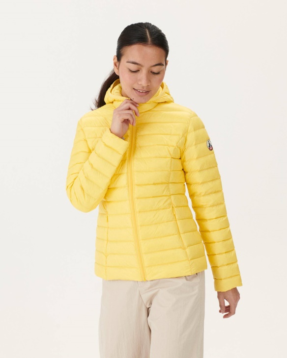 Jott Leichte Daunenjacke Mit Kapuze Soft Yellow Cloe
