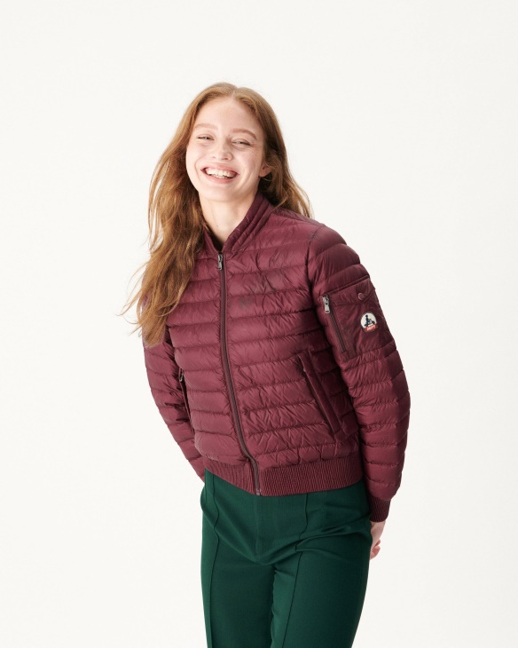 Leichte Daunenjacke Aubergine Emmy Jott