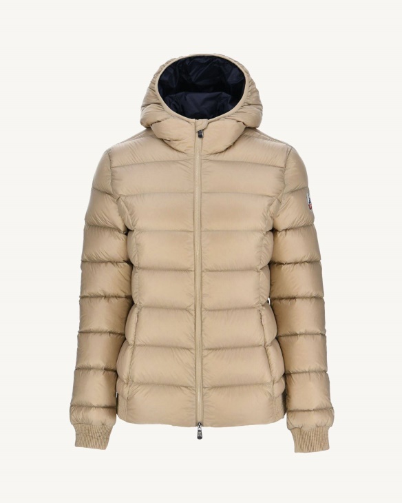 Extrem Kalte Daunenjacke Mit Kapuze Beige Celine Jott