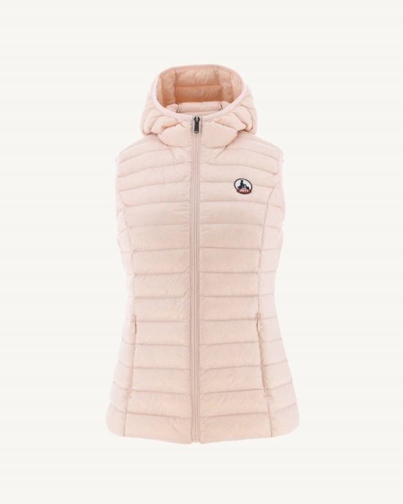 Jott Leichte ärmellose Daunenjacke Soft Pink Mali