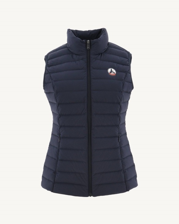 Jott Fashion Navy Grenada Stretch ärmellose Daunenjacke