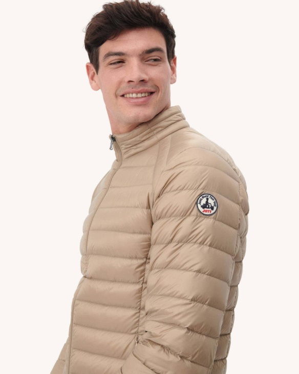 Beige Leichte Daunenjacke Matt Jott