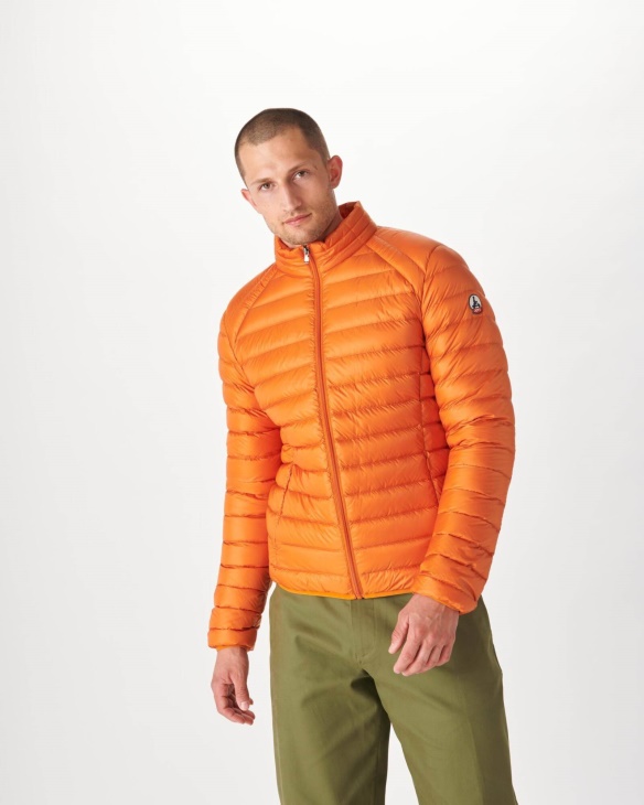 Orange Leichte Daunenjacke Mat Jott