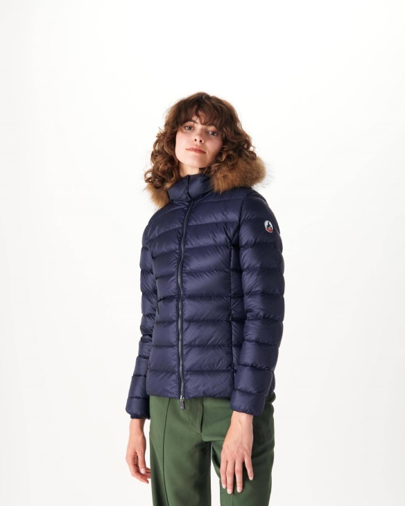 Jott Daunenjacke Mit Kapuze Navy Luxe