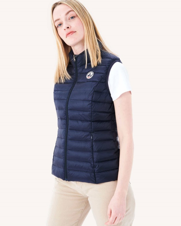 Leichte ärmellose Daunenjacke Navy Seda Jott