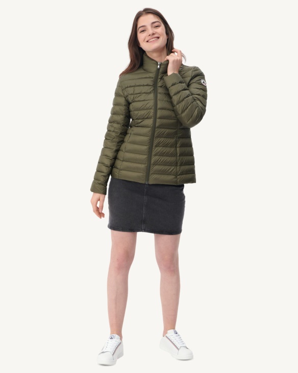 Jott Leichte Daunenjacke Army Cha
