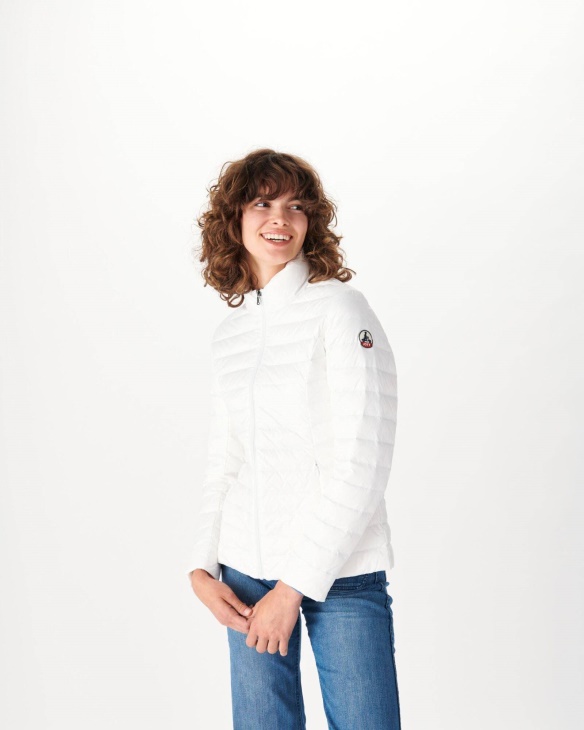 Leichte Daunenjacke Weiß Cha Jott