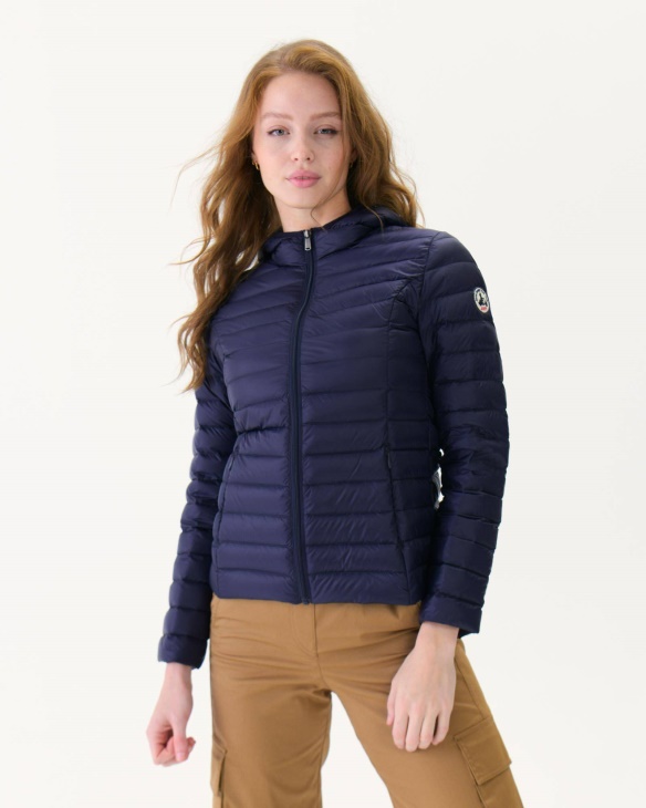 Jott Leichte Daunenjacke Mit Kapuze Navy Cloe